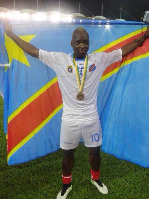 Neeskens Kebano, médaillé de bronze avec la RDC (CAN 2015)